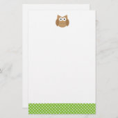 Uil Briefpapier (Voorkant / Achterkant)