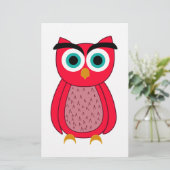 uil briefpapier (Staand voorkant)