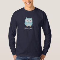 Uil Bruidegom Pas getrouwd Man Schattige Nieuwe Ec