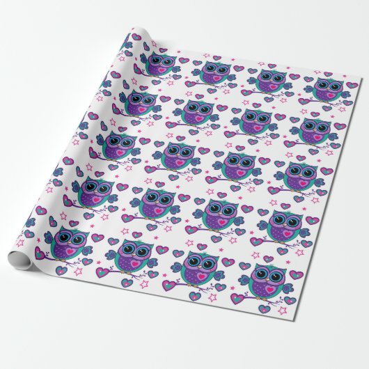 Uil Cadeaupapier (Uitgerold)