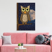 uil canvas afdruk (Insitu (Woonkamer))