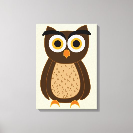 uil canvas afdruk (Voorkant)