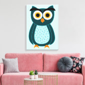 uil canvas afdruk (Insitu (Woonkamer))
