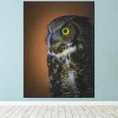 uil canvas afdruk (Insitu (Houten vloer))