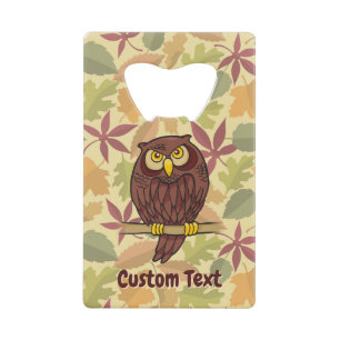 Uil Cartoon Credit Kaart Bottle Opener Kredietkaart Flessenopener