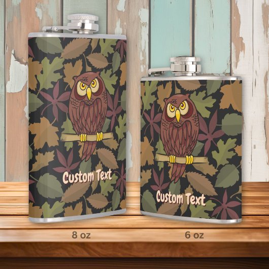 Uil Cartoon Fles Heupfles