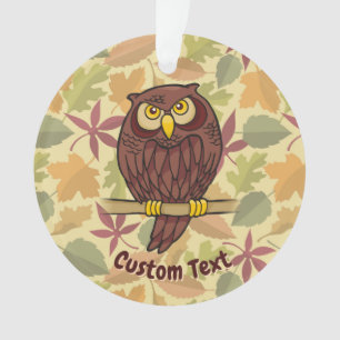 Uil Cartoon Ornament