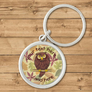 Uil Cartoon Sleutelhanger