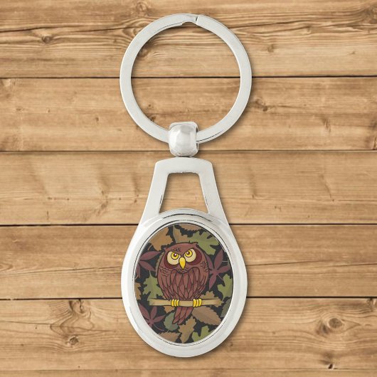Uil Cartoon Sleutelhanger