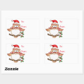 Uil Christmas - Cadeau Label (Vel)