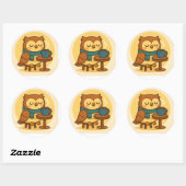 Uil Coffee Break Sticker (Vel)