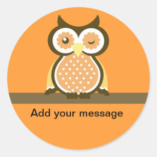 Uil Dank je Stickers