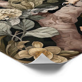 Uil decoratief schilderij poster (Hoek)