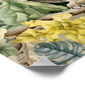 Uil decoratief schilderij poster (Hoek)