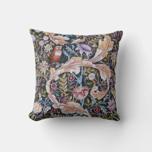 Uil en Bloemen, William Morris Kussen