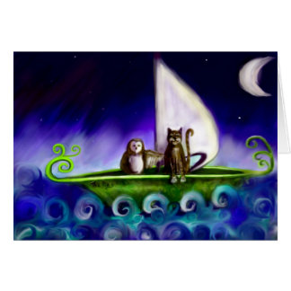 uil en pussycat-crèmekaart
