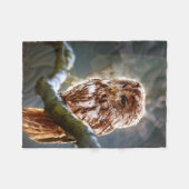 Uil Fleece Deken (Voorkant (Horizontaal))