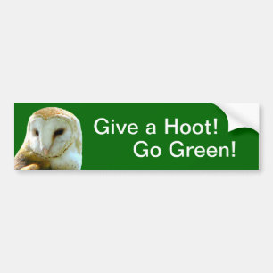 Uil Geef Hoot Bumpersticker