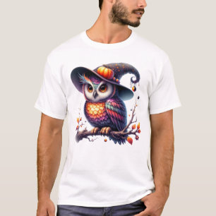 Uil gevederde magie t-shirt