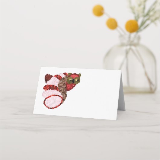 Uil gevouwen plaats kaart (Voorkant)