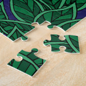 Uil Groene bosbladeren Legpuzzel (Zijkant)