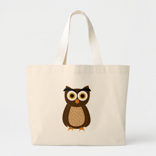 Uil Grote Tote Bag (Voorkant)