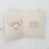 Uil Hart Bril Verjaardag Kaart (Binnen)