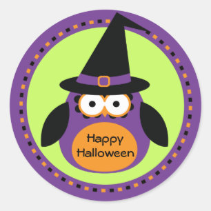 Uil Heks Halloween Party Favor Stickers