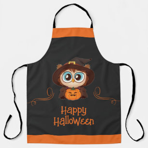 Uil/Herfst/Herfst/Halloween/pompoen Schort