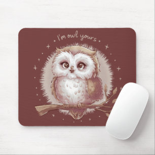 Uil Illustratie Cute Whimsical Cottagecore Muismat