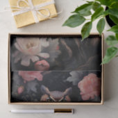 Uil in bloemen 2 Decoupage papier (Geschenk)