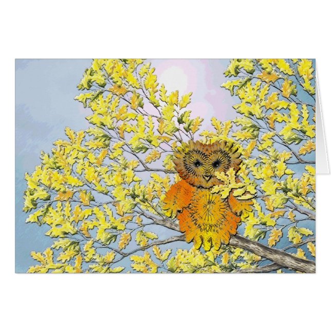 uil in boom (Voorkant Horizontaal)