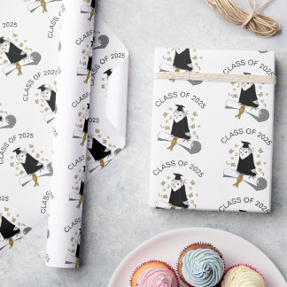 Uil in de kleuterschool / kleuterschool Afstuderen Cadeaupapier