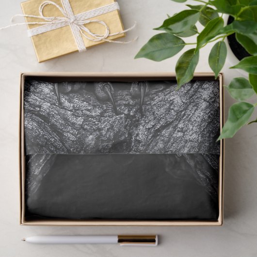 Uil in een boom Hollow zwart en wit Tissuepapier (Geschenk)