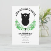 Uil in het bos verjaardagsfeest kaart (Staand voorkant)