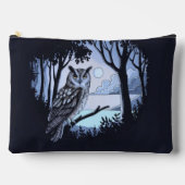 Uil in hout Clearing Accessoirezak Reiszak Etui (Voorkant)