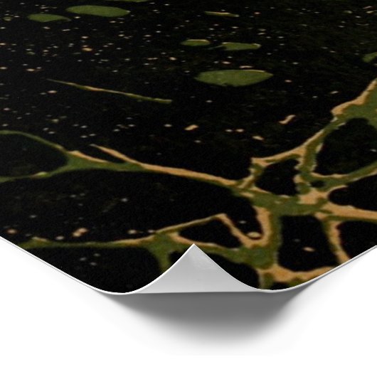 uil in maanlicht Halloween kunst Poster (Hoek)