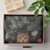 Uil in tapijt 1 Decoupage papier (Geschenk)