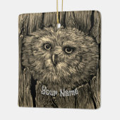 Uil  keramisch ornament (Links)