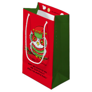 Uil Kerst Cute Grappige Feestdagen Klein Cadeauzakje