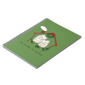 Uil Kerst Cute Kinderen Notitieboek (Linkerzijde)