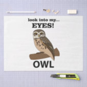 Uil kijk in mijn ogen uil tissuepapier (Craft)