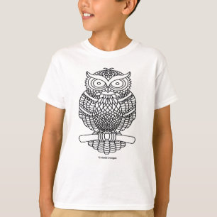 Uil (klassiek) - Jongens Basic T-Shirt