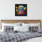 UIL KLEURRIJK ABSTRACT CANVAS AFDRUK (Insitu (Slaapkamer))