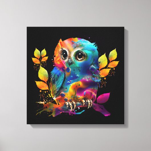 UIL KLEURRIJK ABSTRACT CANVAS AFDRUK (Voorkant)