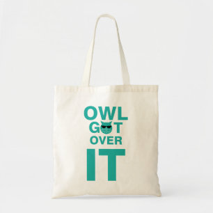 Uil komt er overheen tote bag