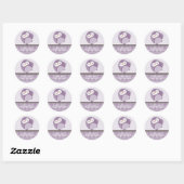 UIL LIEFDE :: dansende uil 1 Ronde Sticker (Vel)