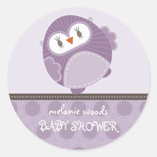 UIL LIEFDE :: dansende uil 1 Ronde Sticker (Voorkant)