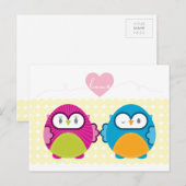 UIL LIEFDE :: helder meisje + jongen Briefkaart (Voorkant / Achterkant)