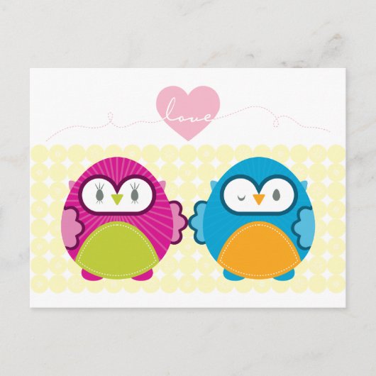 UIL LIEFDE :: helder meisje + jongen Briefkaart (Voorkant)